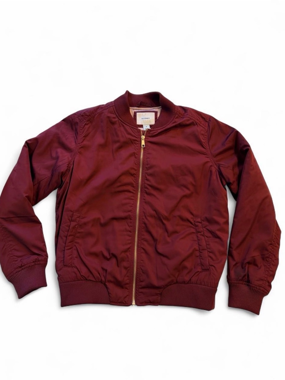 Women’s Burgundy Bomber Jacket